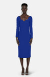 BRIALLE NAVY MIDI DRESS