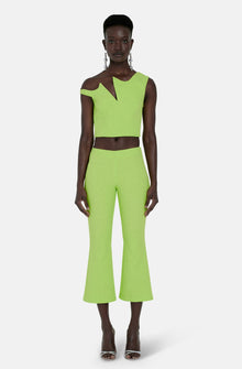  CHLOE/GENESIS GREEN BLOUSE-TROUSERS