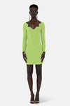 IRIS GREEN MINI DRESS